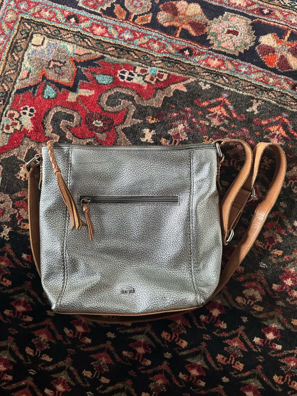 The Sak Metallic Leather Bag